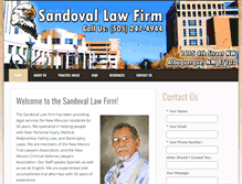 Tablet Screenshot of abogadosandoval.com